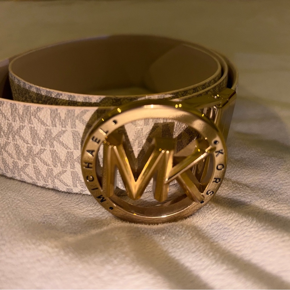 Michael Kors Gold and Pink Belt